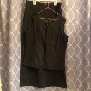 Knit Vest and Skirt